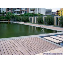 Resistente a las grietas resistente al agua WPC Decking para piscina al aire libre